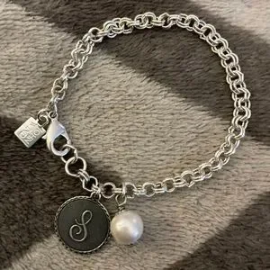 John Wind Jewelry John Wind Sorority Gal Pearl Initial S - Main Image